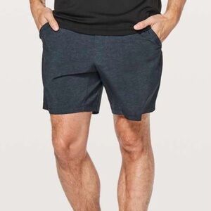Lululemon Athletica Pace Breaker XXL Heathered Blue shorts with liner